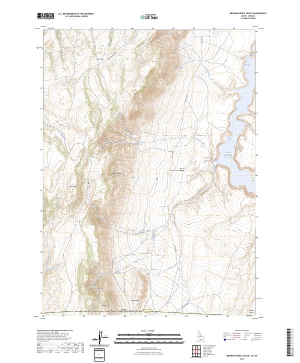 Browns Bench South topographic map thumbnail