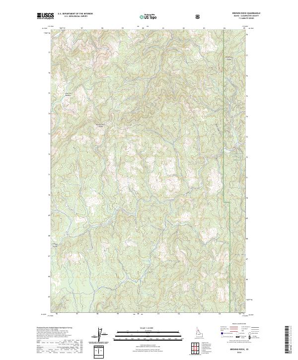 Browns Rock topographic map thumbnail