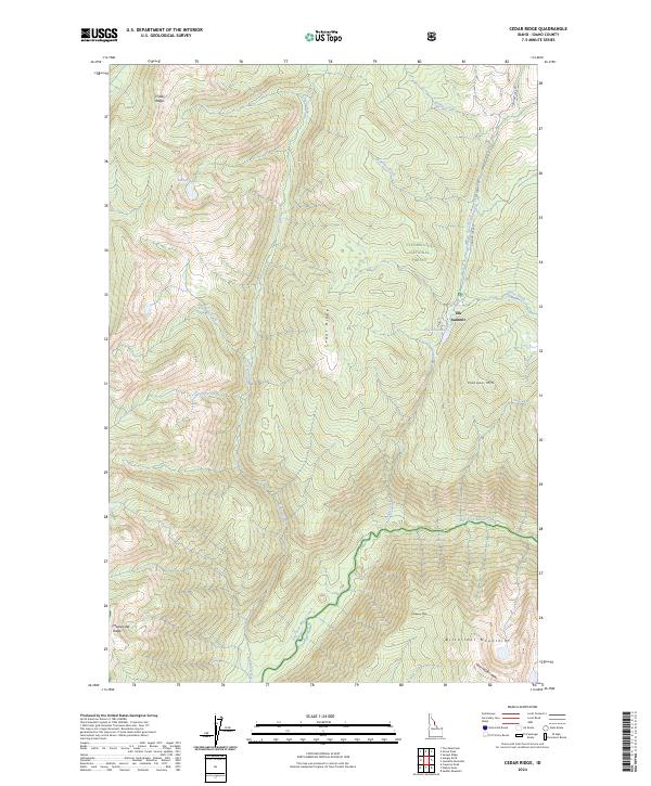Cedar Ridge topographic map thumbnail