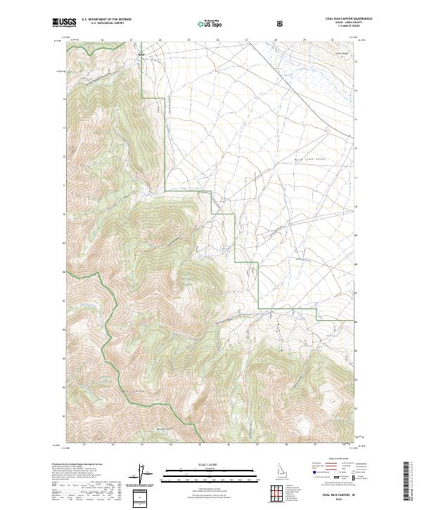 Coal Kiln Canyon topographic map thumbnail