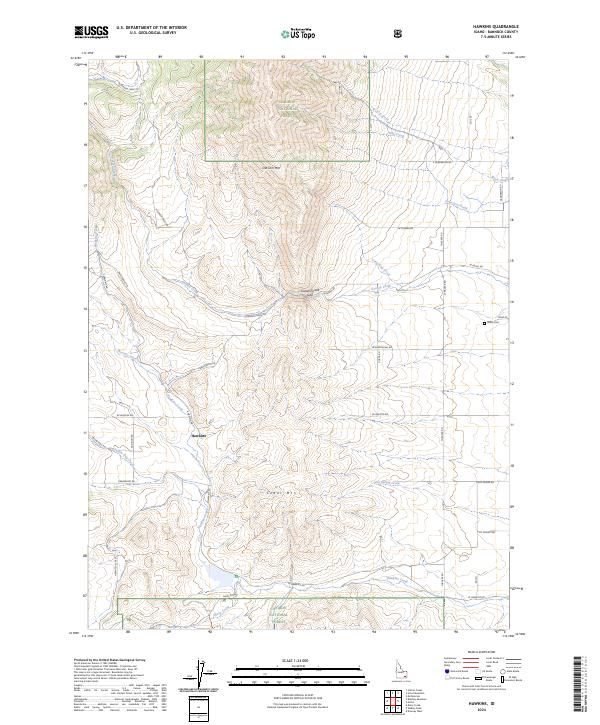 Hawkins topographic map thumbnail