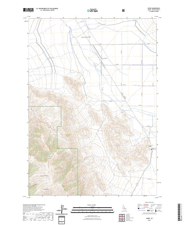 Howe topographic map thumbnail