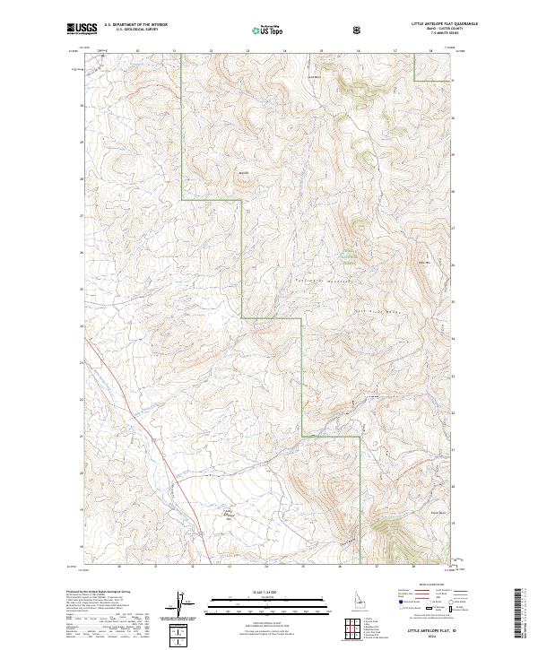 Little Antelope Flat topographic map thumbnail