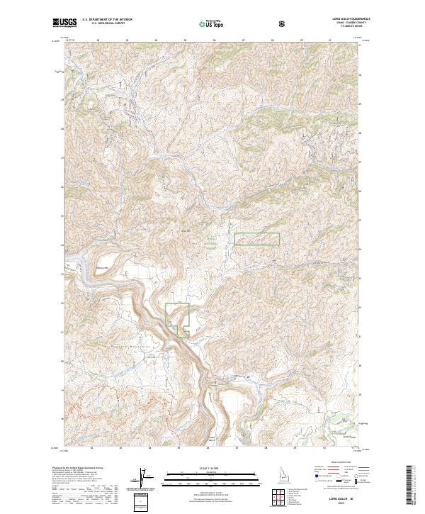 Long Gulch topographic map thumbnail