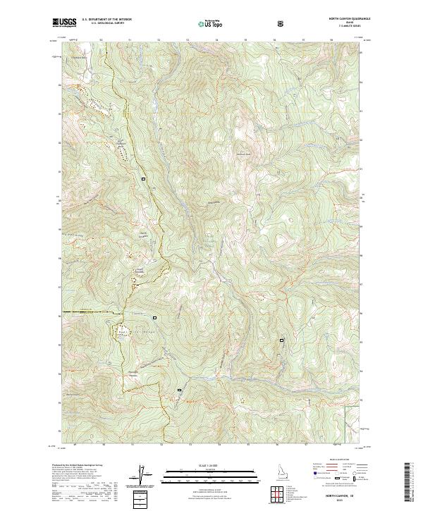 North Canyon topographic map thumbnail