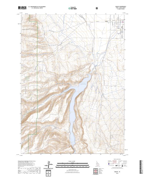 Oakley topographic map thumbnail