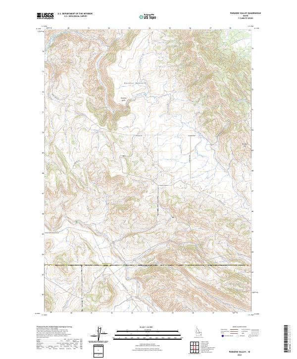 Paradise Valley topographic map thumbnail