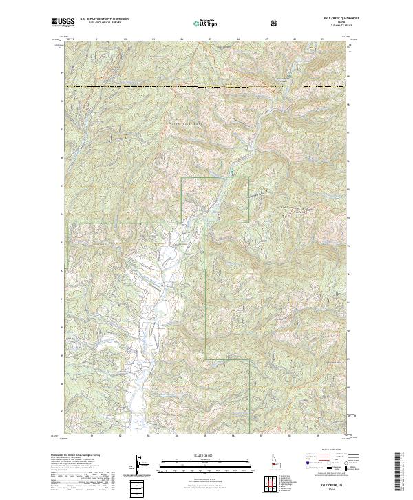 Pyle Creek topographic map thumbnail