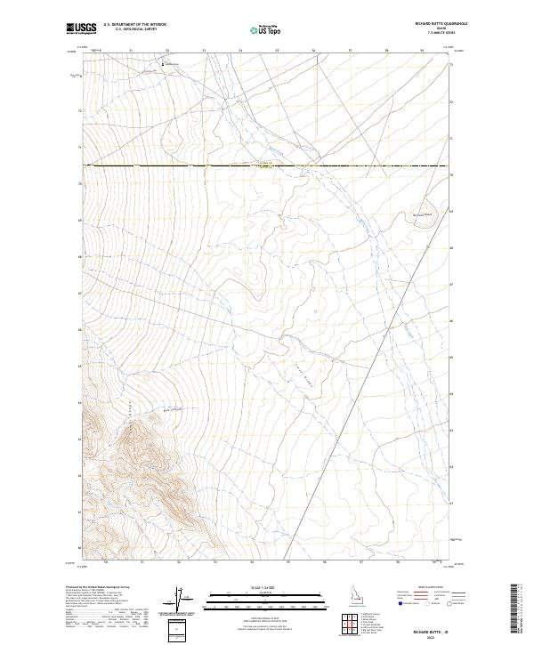 Richard Butte topographic map thumbnail