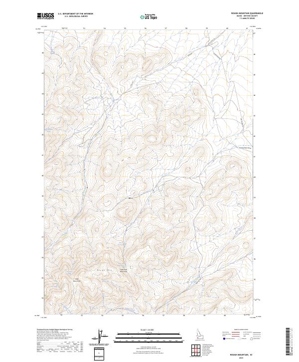 Rough Mountain topographic map thumbnail