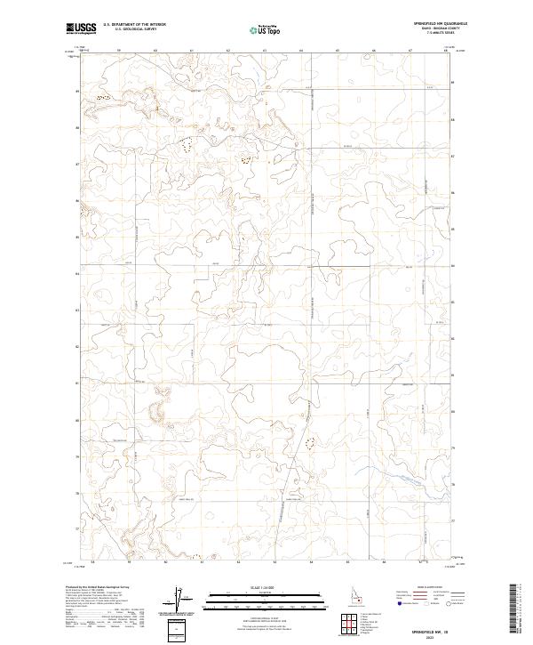 Springfield NW 2023 topographic map thumbnail