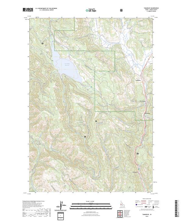 Tamarack 2024 topographic map thumbnail