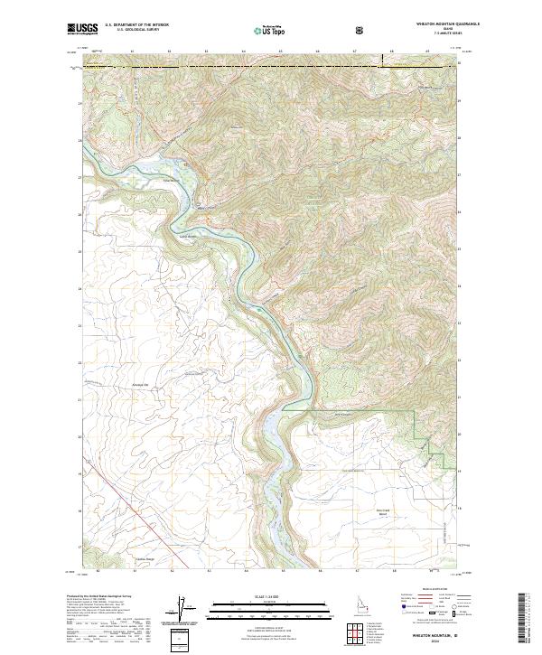 Wheaton Mountain 2024 topographic map thumbnail