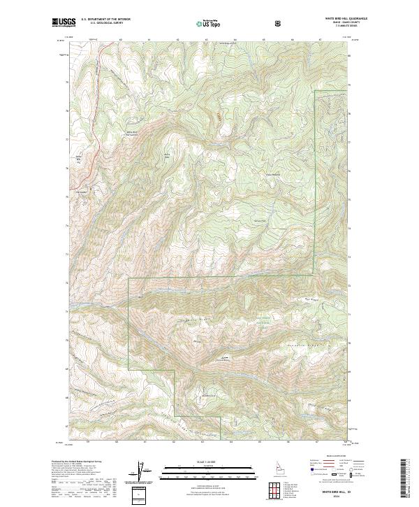White Bird Hill topographic map thumbnail