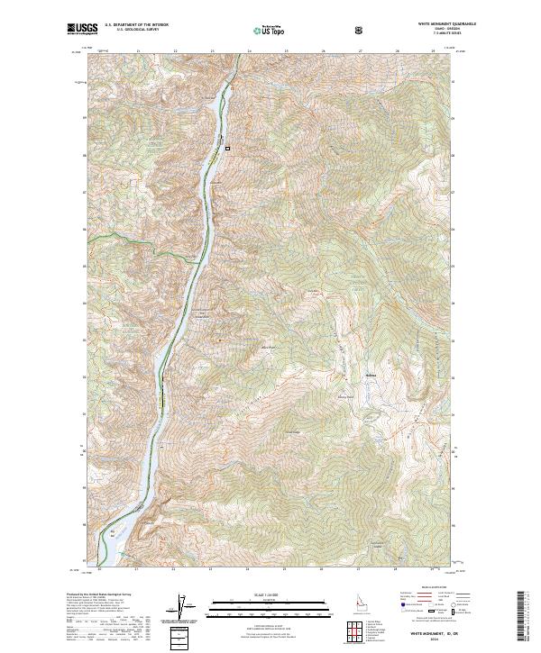 White Monument topographic map thumbnail