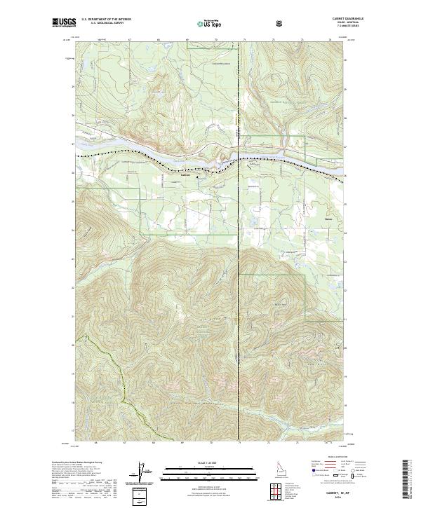 Cabinet topographic map thumbnail