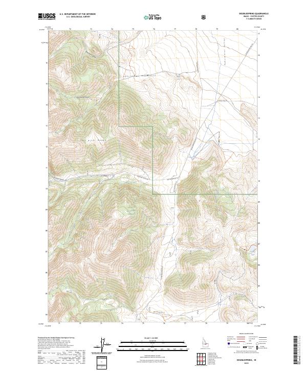 Doublespring topographic map thumbnail
