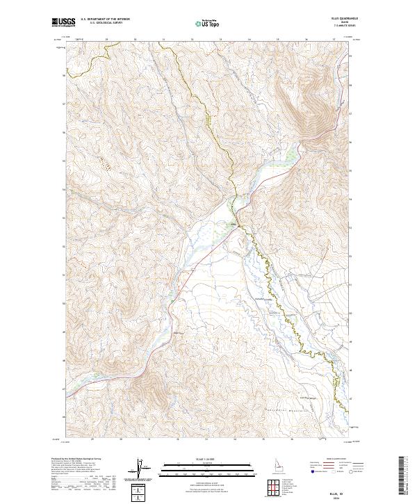 Ellis topographic map thumbnail