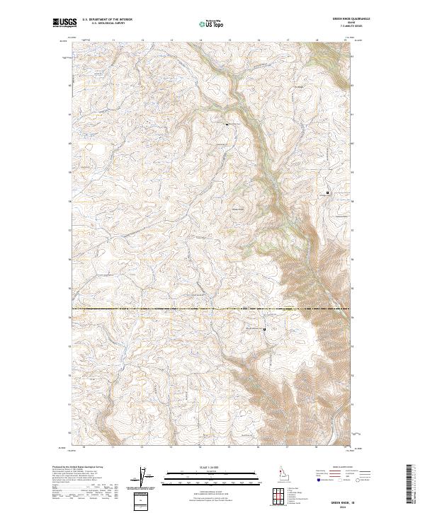 Green Knob topographic map thumbnail