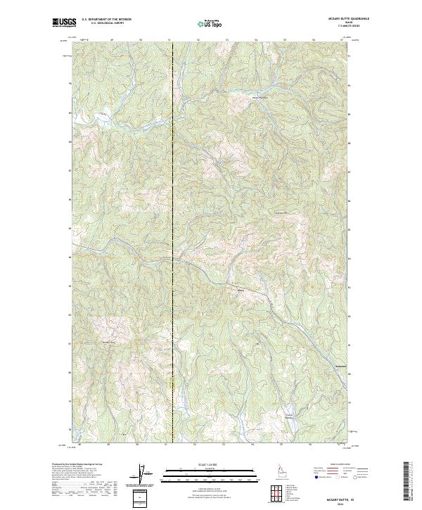 McGary Butte topographic map thumbnail