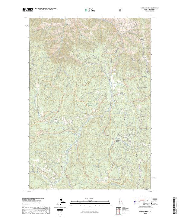 Napoleon Hill topographic map thumbnail