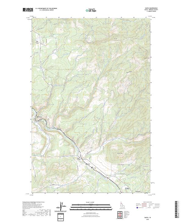 Santa topographic map thumbnail