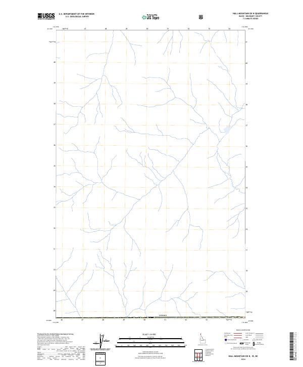 Hall Mountain OE N topographic map thumbnail