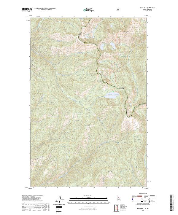 Bruin Hill topographic map thumbnail