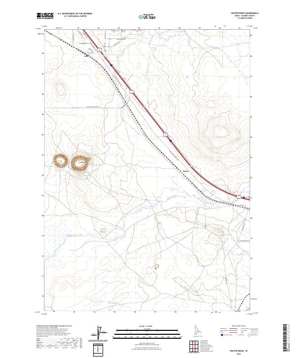 Crater Rings topographic map thumbnail