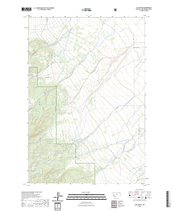 Ajax Ranch topographic map thumbnail