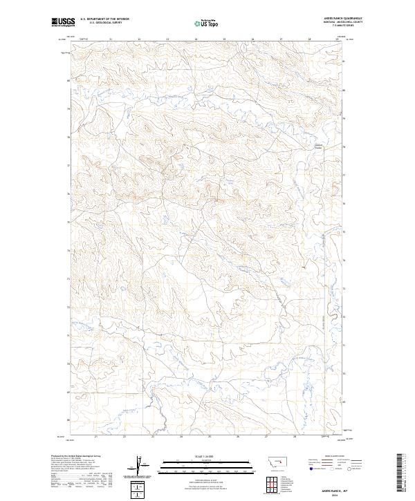 Akers Ranch topographic map thumbnail