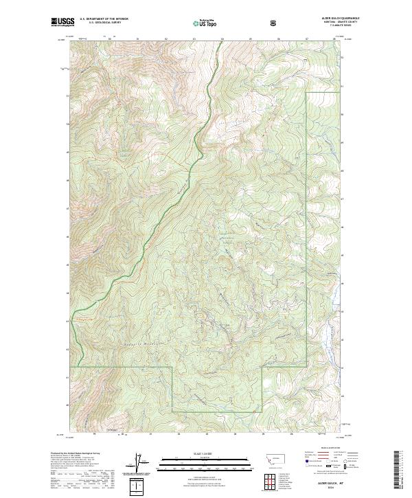 Alder Gulch topographic map thumbnail