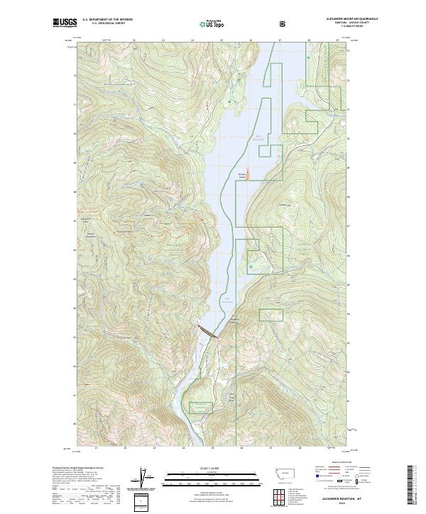 Alexander Mountain topographic map thumbnail