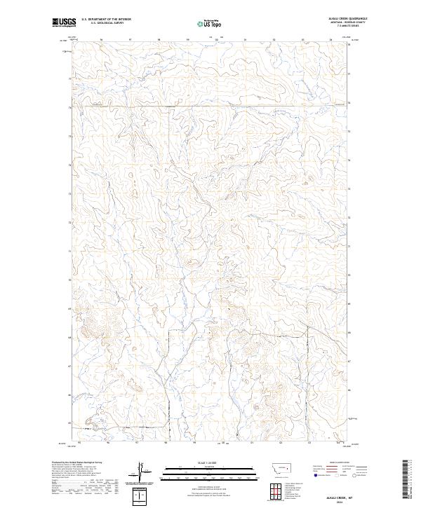 Alkali Creek topographic map thumbnail