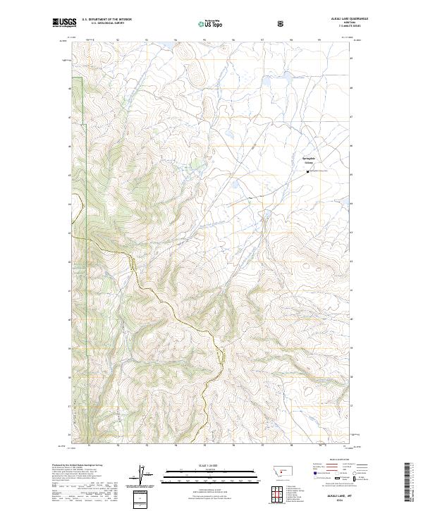 Alkali Lake topographic map thumbnail