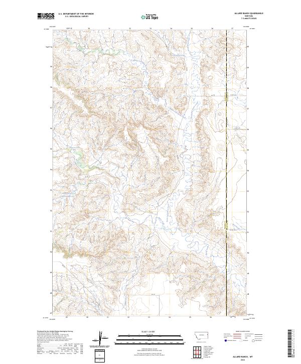 Allard Ranch topographic map thumbnail