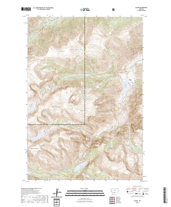 Alpine topographic map thumbnail