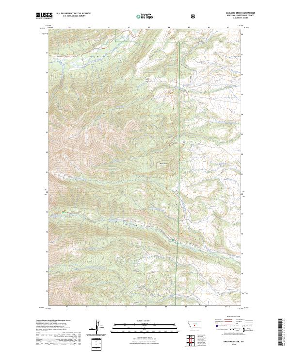 Amelong Creek topographic map thumbnail