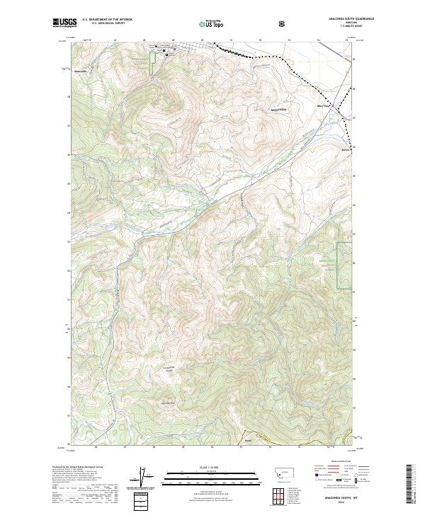 Anaconda South topographic map thumbnail