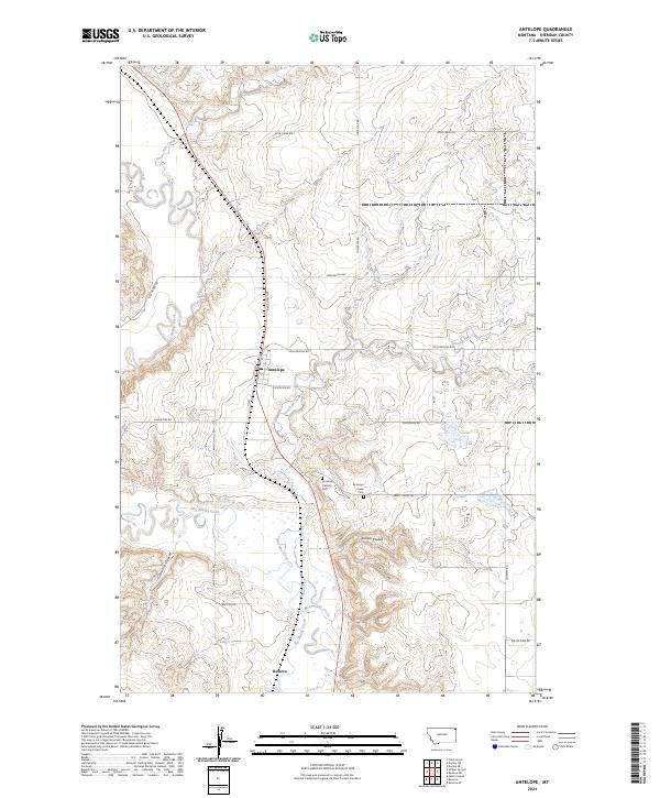 Antelope topographic map thumbnail