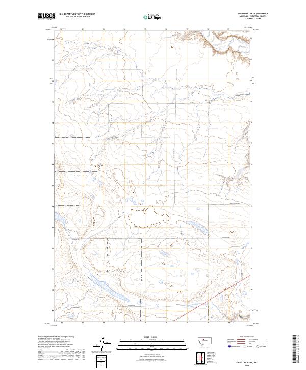 Antelope Lake topographic map thumbnail