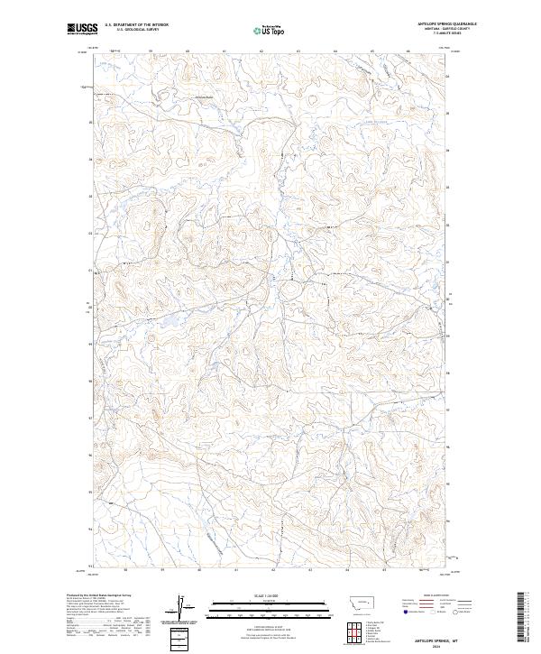 Antelope Springs topographic map thumbnail