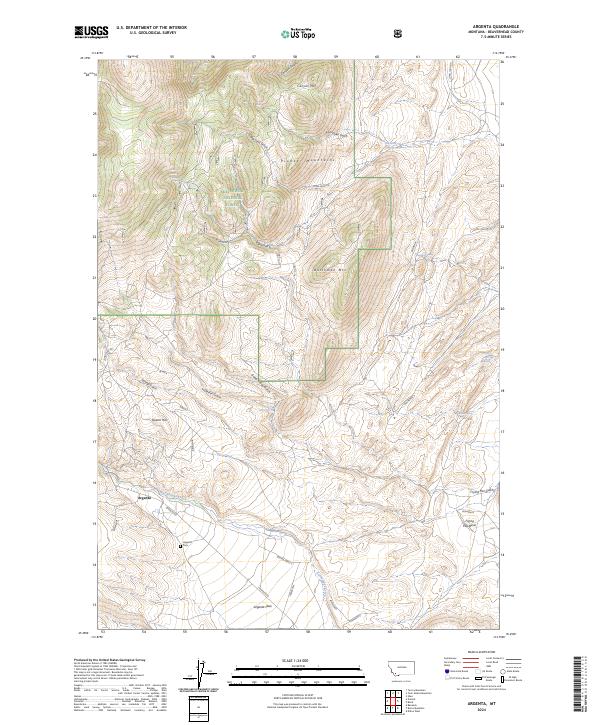 Argenta topographic map thumbnail