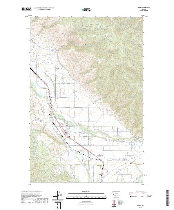 Arlee topographic map thumbnail