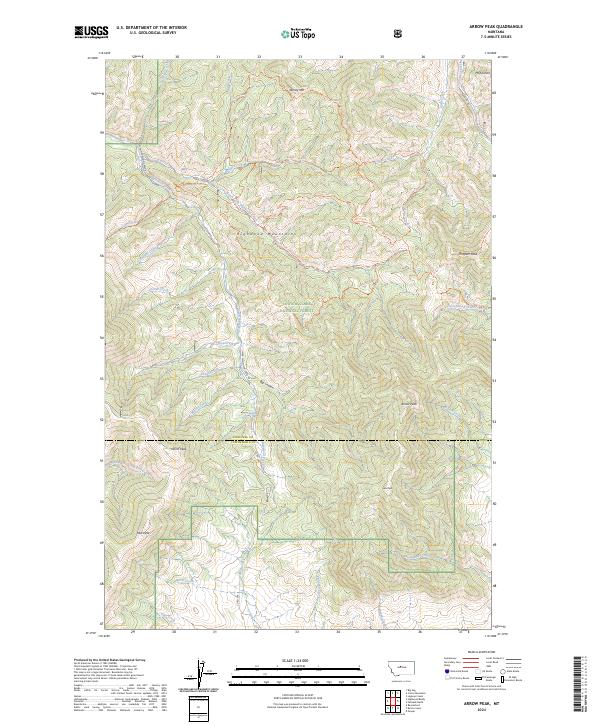 Arrow Peak topographic map thumbnail