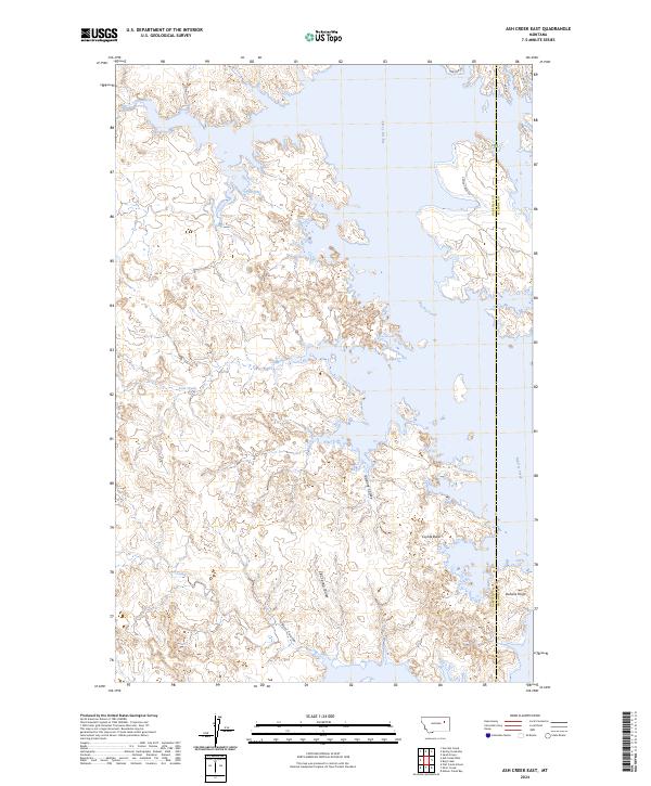 Ash Creek East topographic map thumbnail