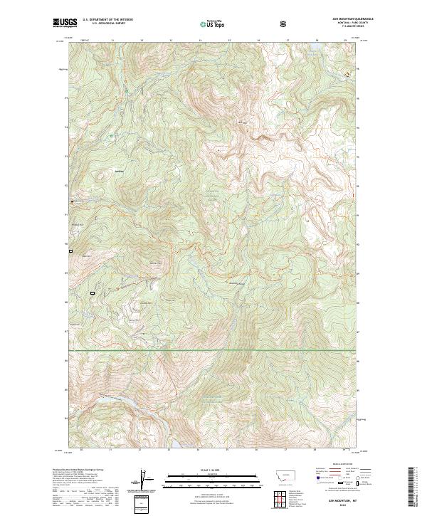 Ash Mountain topographic map thumbnail