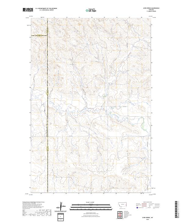 Ayer Spring topographic map thumbnail