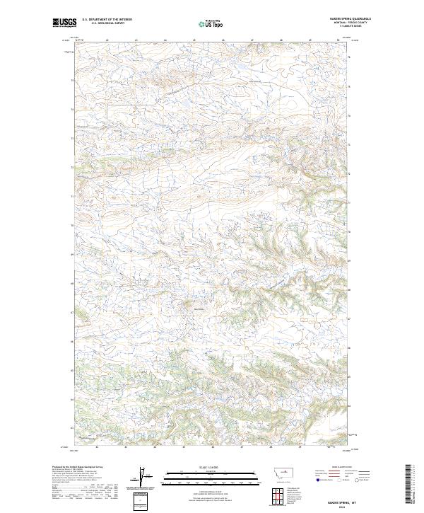 Bakers Spring topographic map thumbnail