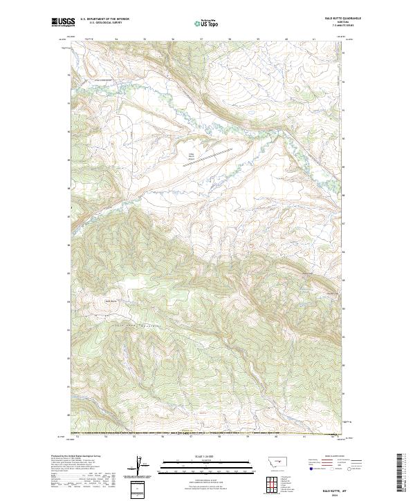 Bald Butte topographic map thumbnail